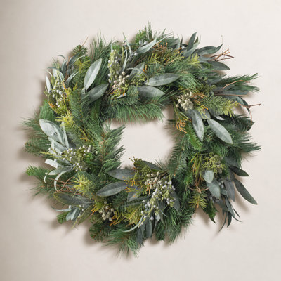 Faux Eucalyptus Silk Wreath