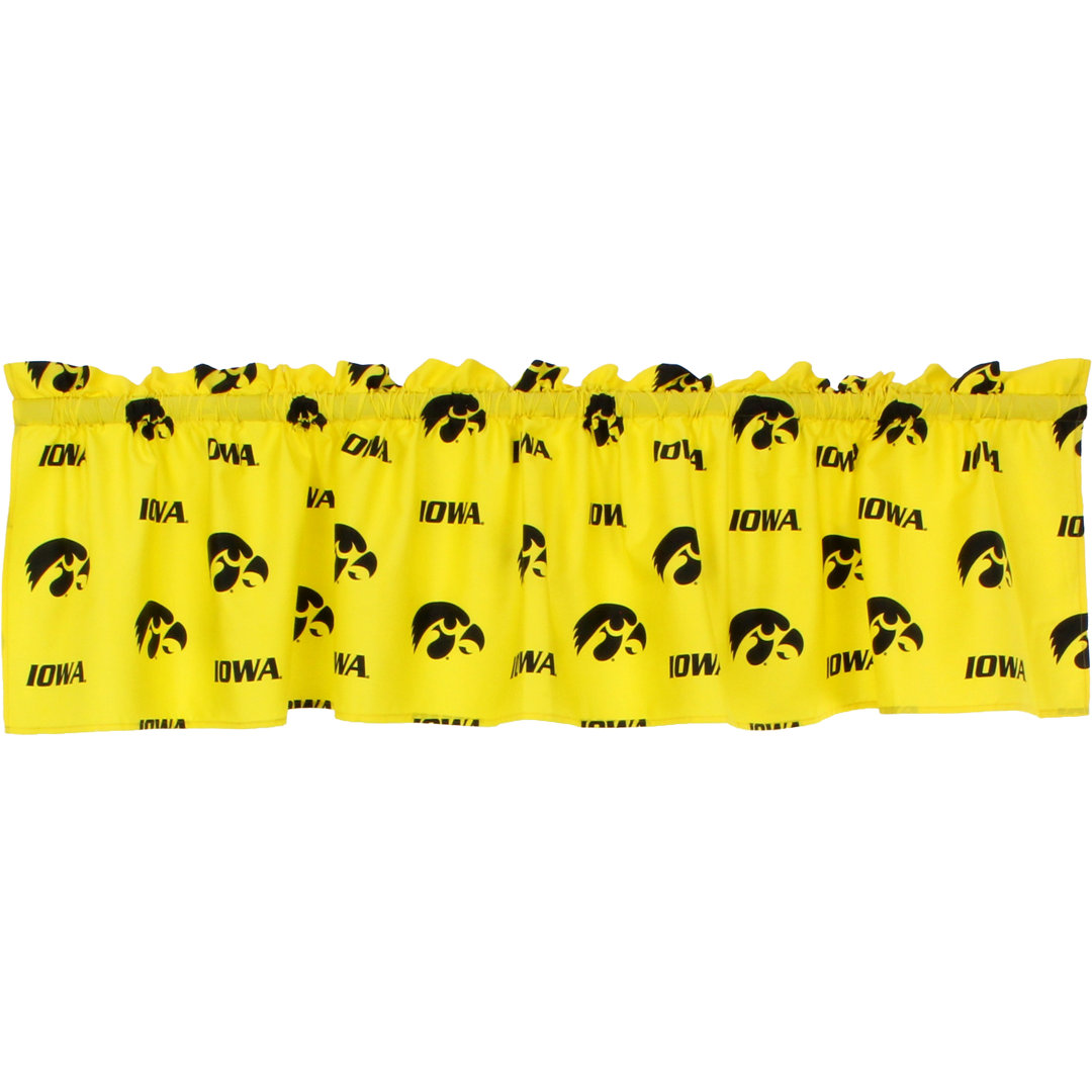NCAA Tailored Window Valance College Covers