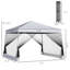 Tente à auvent inclinable avec filet Outsunny Outsunny-110974162