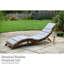 Acacia Garden Sun Longer wiith 5cm Cushions (x1)