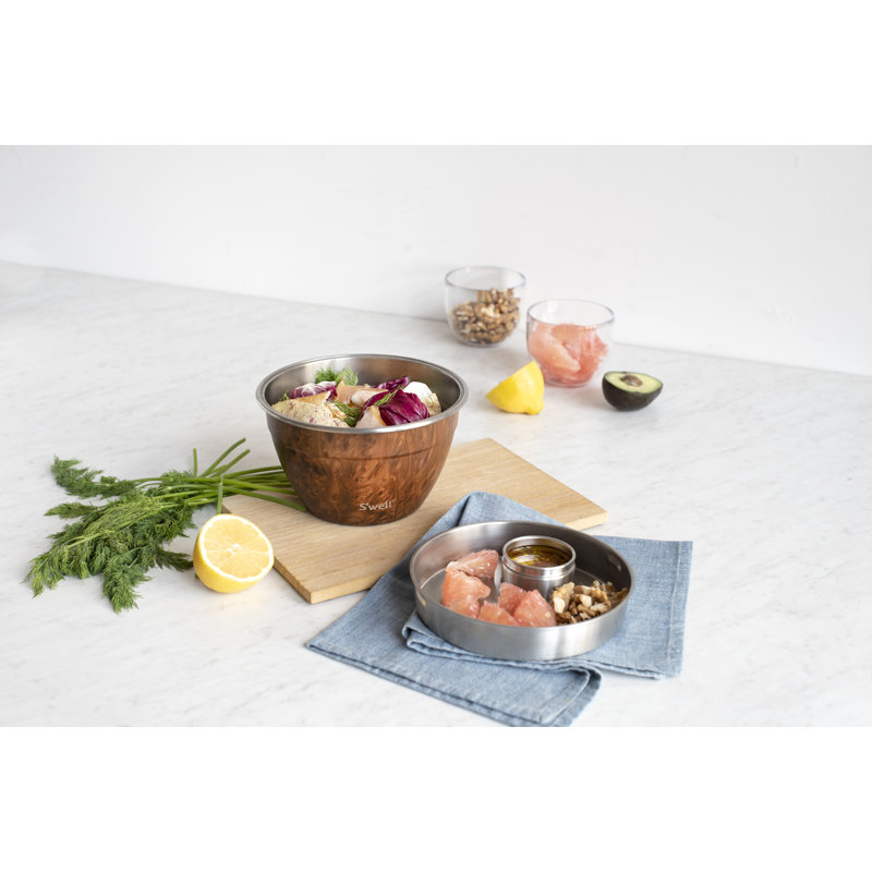 S'well Teakwood Stainless Steel Salad Bowl