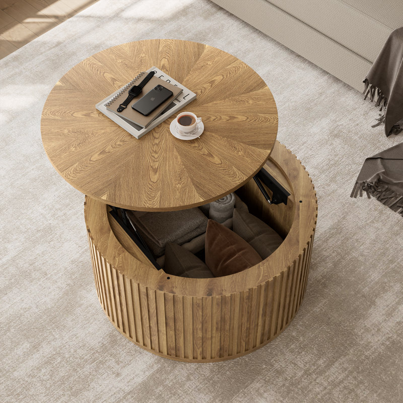 Table basse Anival, Bois naturel