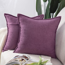 Decorative Pillows, Throw Pillow Cover, Purple Chenille