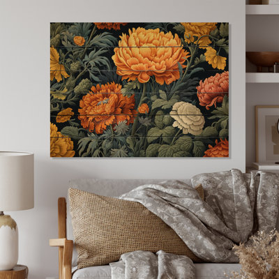 " Orange Green Marigold Brilliance I "