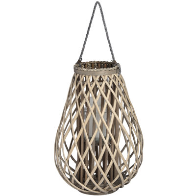 Shetty Wicker Wall Lantern