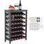 Wine Bottle Rack Satin Nickel