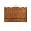 Armoire de rangement rétro à 2 portes coulissantes de 90 cm (35,4 po) avec 3 niveaux de rangement, brun