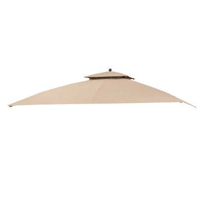 Garden Winds Beige Fabric Replacement Canopy for Gazebo