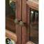Vintage Glass High Rise Accent Cabinet