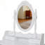 Ensemble de bureau de coiffeuse Princess avec miroir pivotant à 360 ° et beaucoup de rangement-401488066