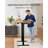 Electric Standing Desk with 4 Storage Drawers, Stand Up Desk Adjustable Height, Compatible with C-clamp mounting, with cable management tray，Suitable for office and home office use-2125152374-2125152373