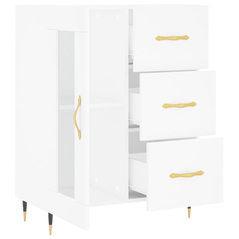 Roulston 1 - Door Standard Accent Cabinet, White