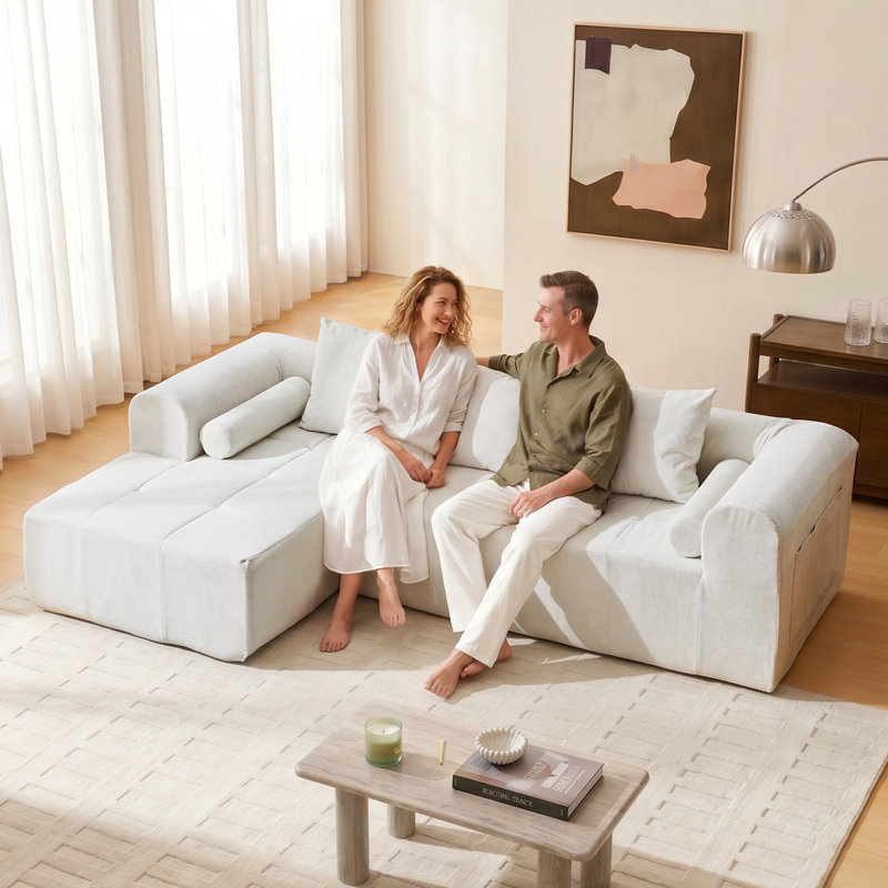 3 Seater Sofa, Beige