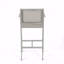 Ensemble de 2 tabourets de bar d'extérieur en tissu maillé gris avec structure en aluminium antirouille