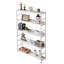 Bibliothèque à 5 niveaux avec bibliothèque ouverte et structure en métal, solution de rangement durable et élégante pour les livres et la décoration