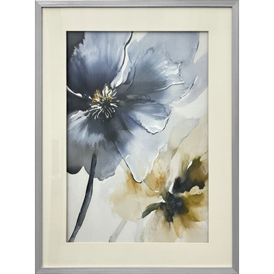 Ethereal Blossom I Framed Wall Art - 24" x 32" - Silver Frame