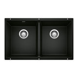 Precis SILGRANIT 29" L X 18.13'' W Double Bowl Undermount Kitchen Sink
