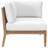 Modway Clearwater Outdoor Patio Teak Wood 6-Piece Sectional Sofa-1772979670