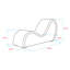 Faux Leather Chaise Lounge-114456911