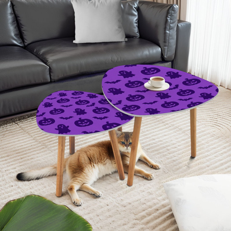 Ensemble de 2 tables basses gigognes Triangle
