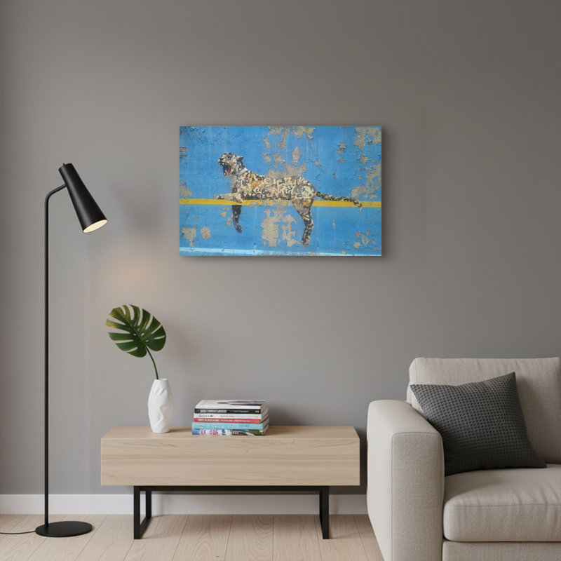 Leaping Leopard Urban Wall Art