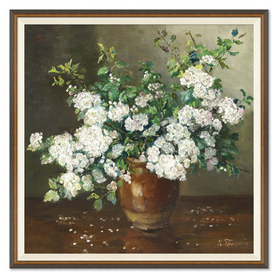 "Nature morte florale blanche par Emmy Thornam"
