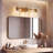 3-Light Bathroom Vanity Light, Modern Gold Wall Sconce with Clear Glass Shades