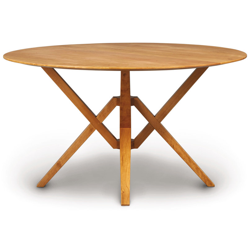 Exeter Round Fixed Top Table, 54" L x 54" W, Natural Cherry