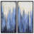 «Snowy Drip 1 and 2» par Martin Edwards - Ensemble de 2 peintures sur cadre flottant