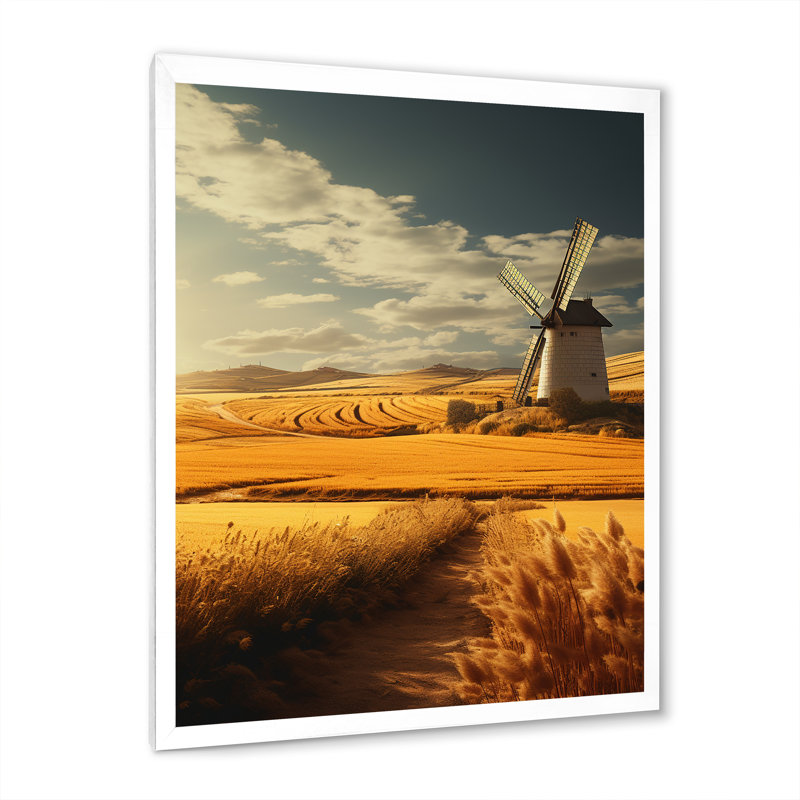Reproduction d'art sur toile Espagne, H 20 po x l 12 po x P 1 po, Cadre photo blanc