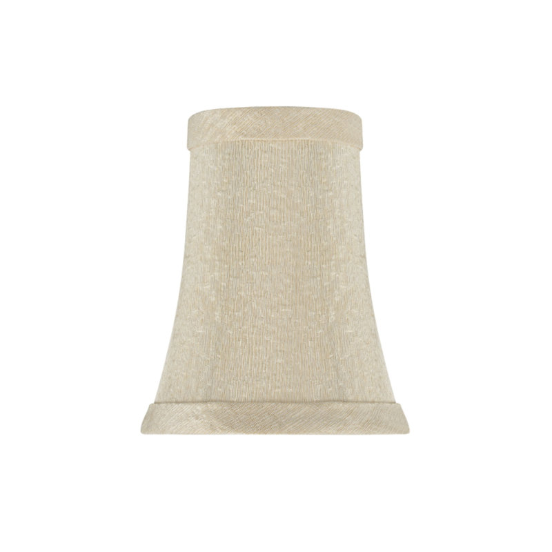 Abat-jour en tissu jacquard de style candélabre en tissu jacquard H 4 po (attache) crème