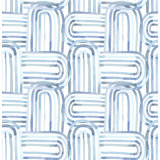 Lolly Blue Arches Wallpaper