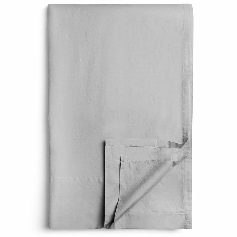 Ensemble de draps 100% coton 200 fils, Très grand, Gris nuageux