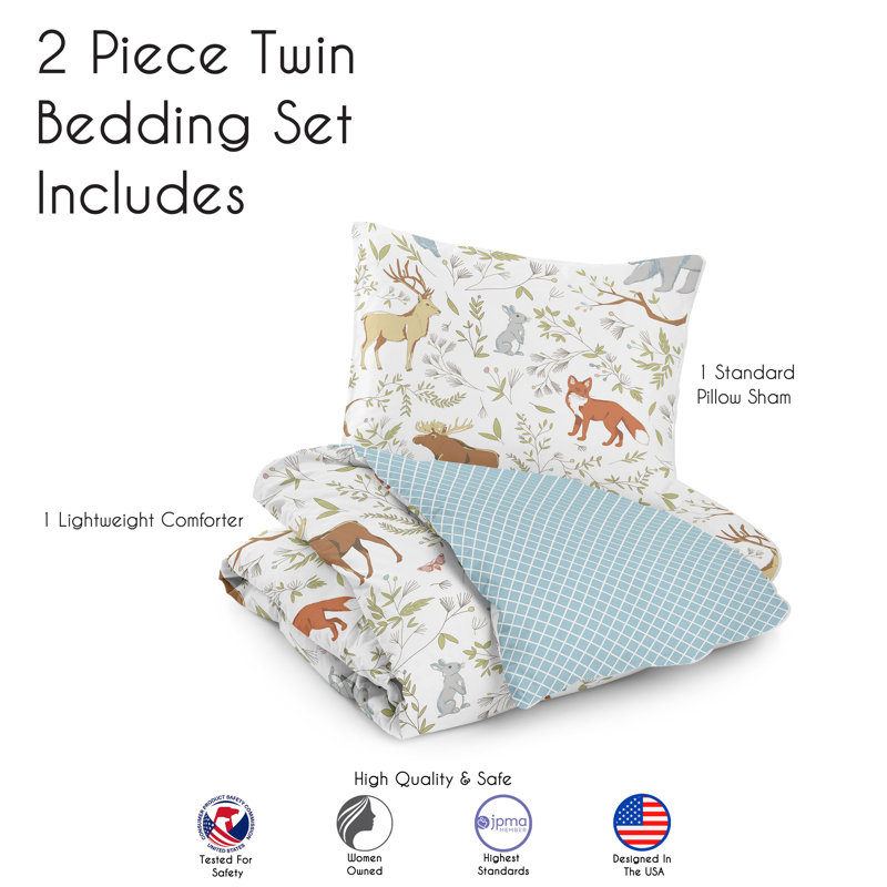 Woodland Toile Comforter Set by Sweet Jojo Designs, Twin