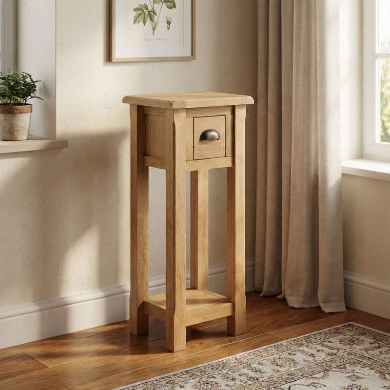 Racquel Plant Stand, Oak