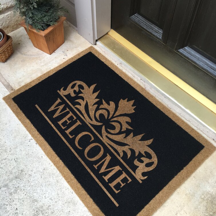 Black Welcome Doormat - Love it!