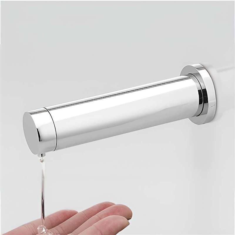 BathSelect Chrome Finish Wall-Mount Commercial Dual Automatic Soap Dispenser