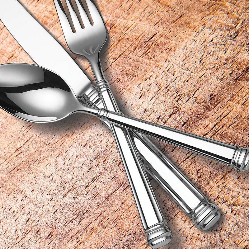Abington Square 5 - Piece Stainless Steel Flatware Set - Service for 1