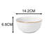 Waterside 12pc Gold Rim Porcelain Dinner Set