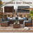 6 Person Rattan Sectional Seating Group With Cushions-171185835-190579026