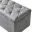 Ensemble de repose-pieds rectangulaire 1 pièce en velours court avec 2 repose-pieds （UNIQUEMENT OTTOMAN)