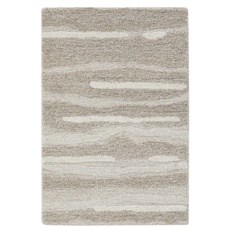 Highland Dunes Hand Tufted Wool Shizen Rug, Rectangle 8' x 10'