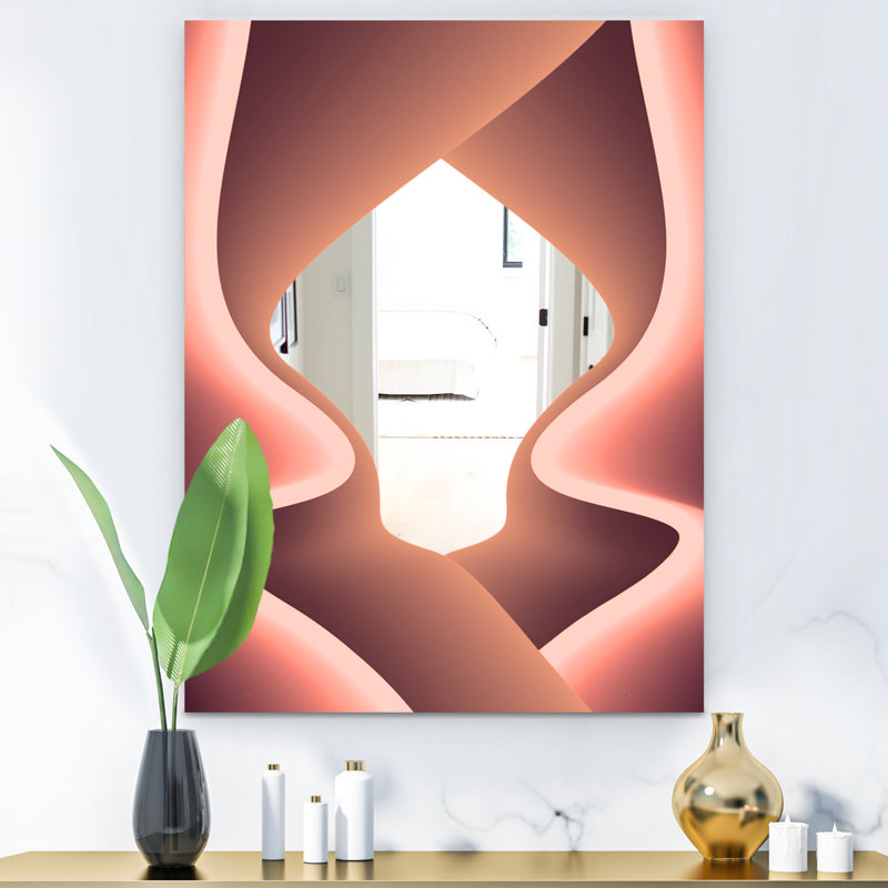 Miroir mural Nebulous Waves 3, H 39,4 po x l 29,5 po