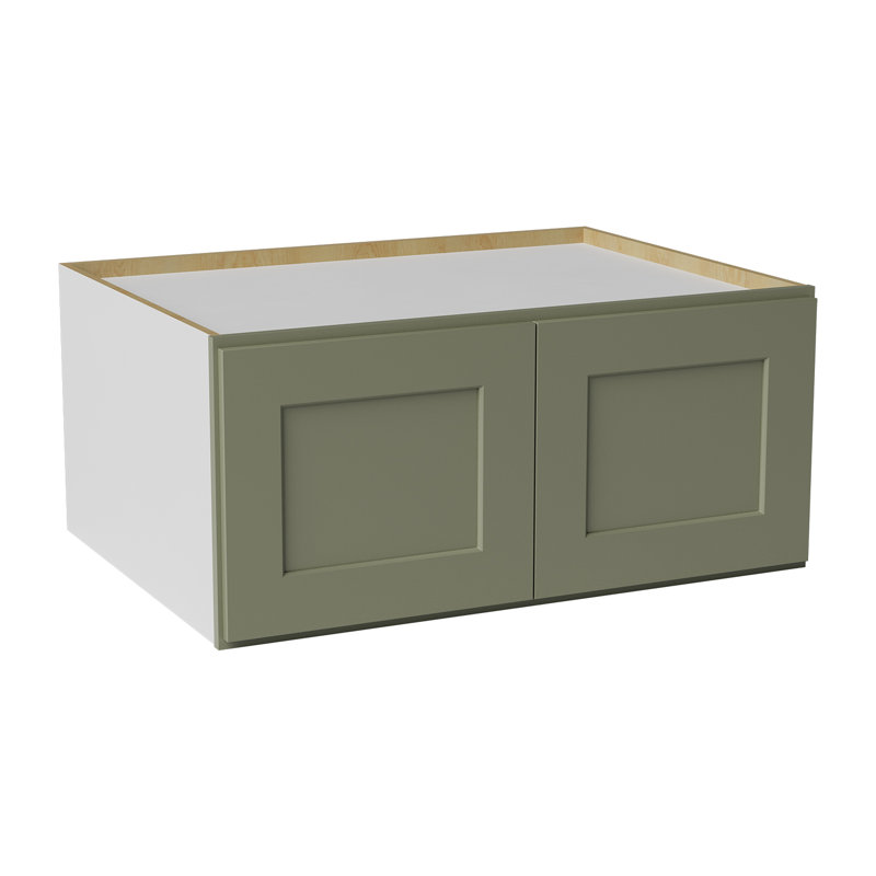 Oven Cabinet, 15", Sage Green