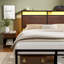 Antioch Bed with LED Light and Charging Station, Storage Headboard, No Box Spring Needed-1949370090-1949370094