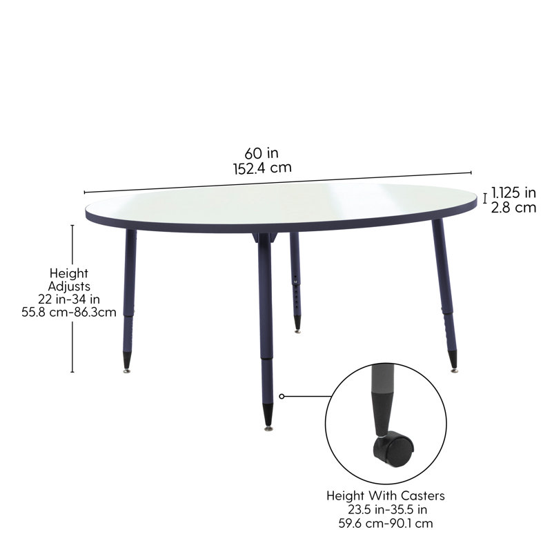Table d'activité Adapte 60, 60", Marine