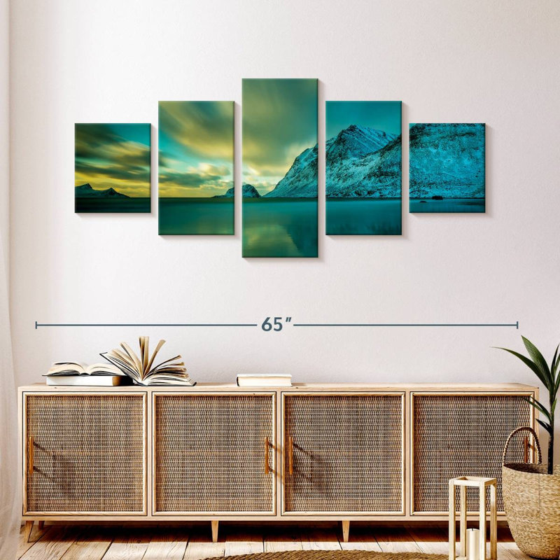Aurore Lofoten brillante, H 24 po x l 55 po