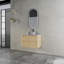 Meuble-lavabo mural 30 po avec lavabo d'art en céramique et 2 portes à fermeture en douceur-340509412