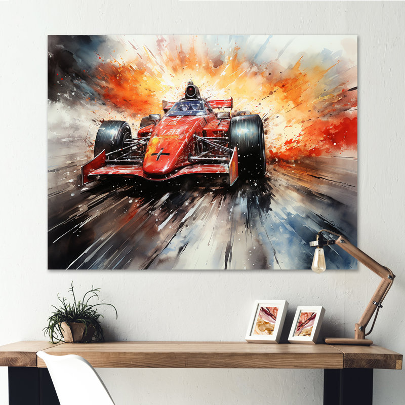 Décoration murale Formule 1, Speedway Fury 2 - Pistes de course, Toile tendue, H 16 po x l 32 po x P 1 po