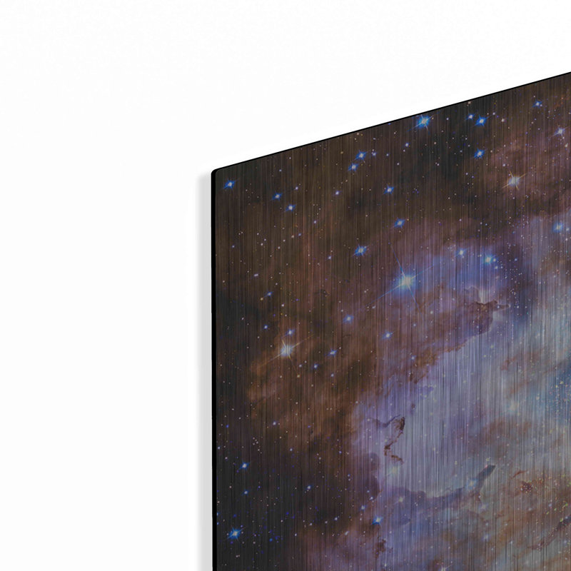 «Bitcoin Nebula», art mural en métal, H 24 po x l 36 po